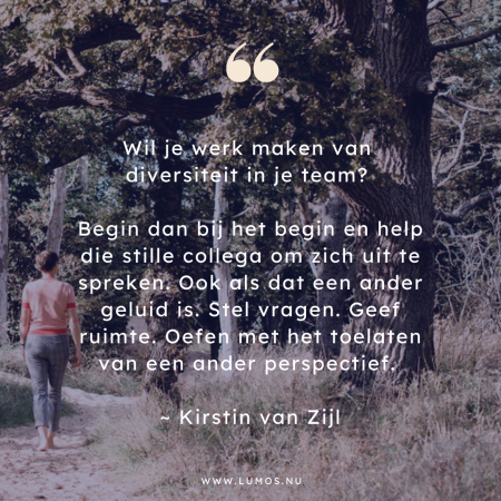 Diversiteit Diversiteit in je team